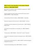 RMA Practice Exam Questions and answers Newest RATED A&plus; 2025&sol;2026 NEW&excl;&excl;