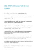 LEGL 2700 Test 1 Quizzes With Correct Answers&period;
