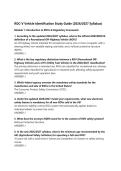 ROC-V Vehicle Identification Study Guide &lpar;2026&sol;2027 Syllabus&rpar;