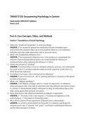 TMA05 D120&colon; Encountering Psychology in Context Study Guide &lpar;2026&sol;2027 Syllabus&rpar; Parts A & B
