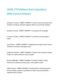 NURS 170 Midterm Exam Questions With Correct Answers