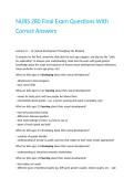 NURS 280 Final Exam Questions With Correct Answers