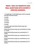 WEEK 7 BSN 346 SHERPATH 2026  REAL QUESTIONS WITH EXPERTLY  VERIFIED ANSWERS&period;