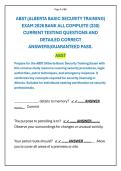 ABST &lpar;ALBERTA BASIC SECURITY TRAINING&rpar; EXAM 2026BANK ALL COMPLETE &lpar;330&rpar; CURRENT TESTING QUESTIONS AND DETAILED CORRECT ANSWERS&vert;GUARANTEED PASS&period;