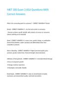 MKT 300 Exam 3 ASU Questions With Correct Answers 