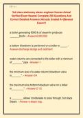 3rd class stationary steam engineer license Actual  Verified Exam Newest Complete 200 Questions And  Correct Detailed Answers&vert; Already Graded A&plus;&vert;&vert;Newest  Exam&excl;&excl;&excl;