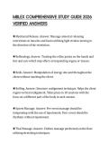 MBLEX COMPREHENSIVE STUDY GUIDE 2026 VERIFIED ANSWERS