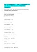 BICH 409 Exam 3 Test Questions and All Correct Answers 2025-2026 Updated&period;