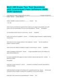 Bich 409 Exam Two Test Questions with Guaranteed Pass Solutions 2025-2026 Updated&period;