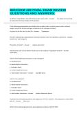 BIOCHEM 409 FINAL EXAM REVIEW QUESTIONS AND ANSWERS&period;