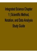 Integrated Science Chapter 1 &ndash; Scientific Method&comma; Notation&comma; and Data Analysis Study Guide &lpar;2026 Update&rpar;