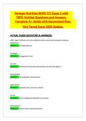 Portage Nutrition BIOD 121 Portage Learning 2026 Complete Exam 2 Material with Verified Questions and Answers