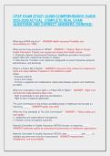 CPXP EXAM STUDY GUIDE&sol;COMPREHENSIVE GUIDE 2025-2026&vert;ACTUAL  COMPLETE REAL EXAM QUESTIONS AND CORRECT ANSWERS &lpar;VERIFIED