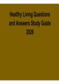 Healthy Living &ndash; Questions and Answers Study Guide 2026
