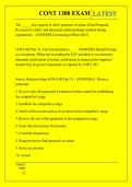 CONT 1300 EXAM QUESTIONS AND ANSWERS 2026