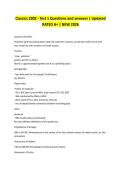 Classics 2902 - Test 1 Questions and answers &vert; Updated RATED A&plus; &vert; NEW 2026