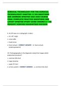 SURGICAL TECHNOLOGY FOR THE SURGICAL TECHNOLOGIST CHAPTER 13 200 QUESTIONS AND ANSWERS UPDATED 2025 2026 COURSE FINAL COMPLETE PRACTICE QUESTIONS AND LATEST UPDATED STUDY GUIDE GRADED A&plus; 100 PERCENT VERIFIED GUARANTEED SUCCESS