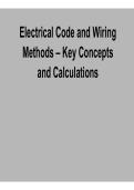 Electrical Code and Wiring Methods &ndash; Key Concepts and Calculations &lpar;2026 Update&rpar;