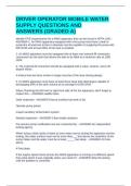 DRIVER OPERATOR MOBILE WATER SUPPLY QUESTIONS AND ANSWERS &lpar;GRADED A&rpar;