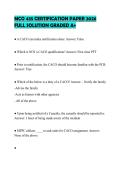 MCO 435 CERTIFICATION PAPER 2026 FULL SOLUTION GRADED A&plus;