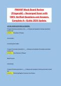 PMHNP Mock Board Review &lpar;Fitzgerald&rpar; 2026 Complete Material with Revamped Verified Questions and Answers