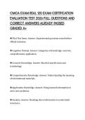 CMCA EXAM REAL 120 EXAM FINAL PAPER 2026 TESTED QUESTIONS WITH FULL SOLUTION GRADED A&plus;