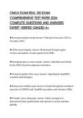 CMCA EXAM REAL 120 EXAM SCRIPT 2026 TEST PAPER QUESTIONS AND SOLUTIONS GRADED A&plus;
