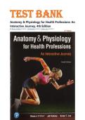 Test Bank for Anatomy & Physiology for Health Professions&colon; An Interactive Journey&comma; 4th Edition&period; ISBN &colon;978-0134876818&period;LATEST EDITION&period;