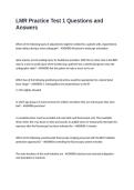 LMR Practice Test 1 Questions and Answers