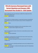 PSI Life Insurance 2026 Complete Exam Material with Revamped Verified Questions and Answers