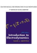 Solutions Manual &ndash; Introduction to Electrodynamics&comma; 5th Edition by Griffiths &vert; All 12 Chapters Covered