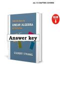 Solutions to Exercises for Introduction to Linear Algebra&comma; 6th Edition by &lpar;Strang&comma; 2023&rpar; &vert; All 10 Chapters Covered