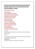 ICAEW ACA ACCOUNTING EXAM &lpar;LATEST 2026 UPDATE&rpar; FAST  REVIWED FROM ACTUAL TEST 100 QUESTIONS AND 100&percnt;  VERIFIED ANSWERS&vert; A&plus; GRADE
