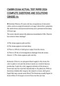 CMSRN EXAM ACTUAL TEST PAPER 2026 COMPLETE QUESTIONS AND SOLUTIONS GRADED A&plus;