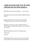 CMSRN EXAM EXAM SCRIPT 2026 TEST PAPER QUESTIONS AND SOLUTIONS GRADED A&plus;