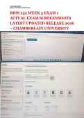 BIOS 252 WEEK 3 EXAM 1 ACTUAL EXAM SCREEENSHOTS LATEST UPDATED RELEASE 2026 &ndash; CHAMBERLAIN UNIVERSITY