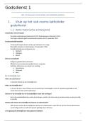 Samenvatting Godsdienst 1 