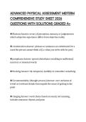 ADVANCED PHYSICAL ASSESSMENT MIDTERM FINAL SCRIPT 2026 COMPLETE QUESTIONS WITH ANSWERS