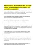 Redcross Lifeguard Test Actual Exam &lpar;Latest 2025 &sol; 2026 Update&rpar; Real Questions and Verified Answers &vert; 100&percnt; Correct &vert; Already Graded A&plus;&period;