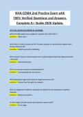 NHA CCMA 2026 2nd Practice Exam Complete Material with Verified Questions and Answers