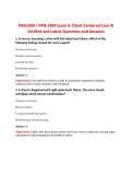 PRN1409 &sol; PRN 1409 Exam 4&colon; Client-Centered Care III  Verified and Latest Questions and Answers 