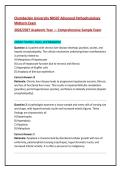Chamberlain University NR507 Advanced Pathophysiology  Midterm Exam