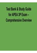 Test Bank & Study Guide for APEA 3P Exam &ndash; Comprehensive Overview &lpar;2026 Update&rpar;