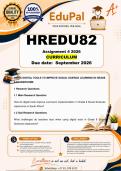 HREDU82 Assignment 4 &lpar;CURRICULUM&rpar; 2026 - DUE September 2026