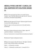 MEDICAL PHYSICS ABR PART 1 CLINICAL 230 2026 QUESTIONS WITH SOLUTIONS GRADED A&plus;