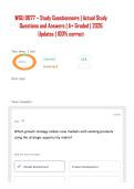 WGU D077 &ndash; Study Questionnaire &vert; Actual Study Questions and Answers &vert; A&plus; Graded &vert; 2026 Updates &vert; 100&percnt; correct