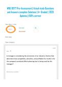 WGU D077 Pre-Assessment &vert; Actual study Questions and Answers complete Solutions &vert; A&plus; Graded &vert; 2026 Updates &vert; 100&percnt; correct