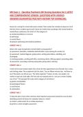 OpenStax Psychiatric Mental Health Nursing Exam 1 Comprehensive Practice Questions with Verified Answers Full Study Guide LATEST UPDATE