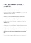 C468 - SET 2 EXAM QUESTIONS & ANSWERS