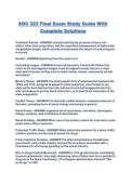 SOC 323 Final Exam Study Guide With Complete Solutions